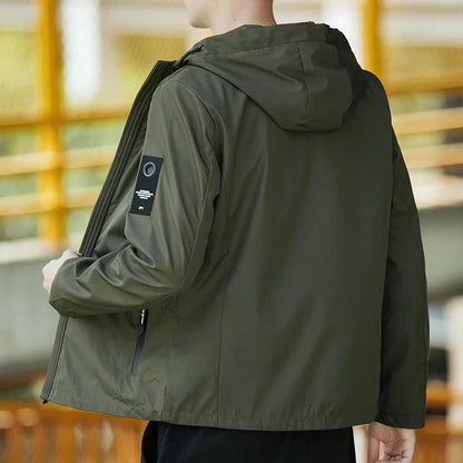Men's Jackets Waterproof Military Hooded Jacket Windbreaker Outdoor Camping Sports Coat Male Clothing Thin Overcoat 5XL 6XL 7XL