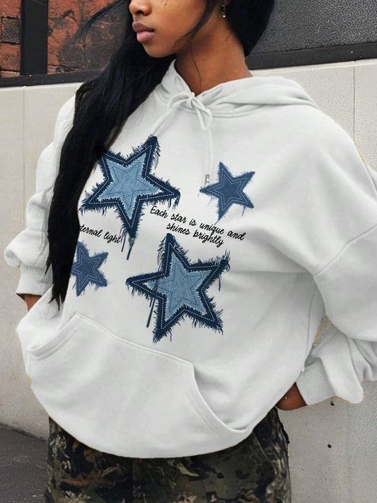 Star Printed Casual Hoody™
