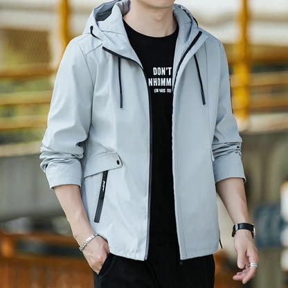 Men's Jackets Waterproof Military Hooded Jacket Windbreaker Outdoor Camping Sports Coat Male Clothing Thin Overcoat 5XL 6XL 7XL