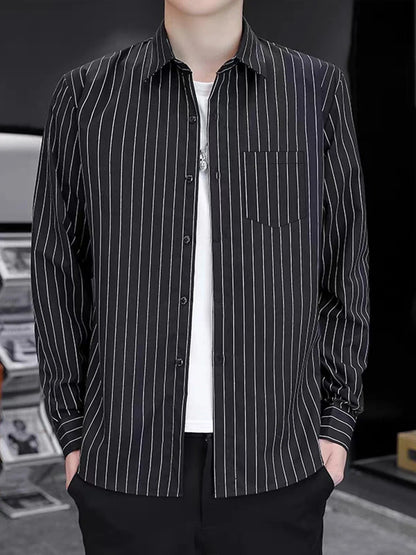 New Fashion Striped Long-Sleeve Shirt™